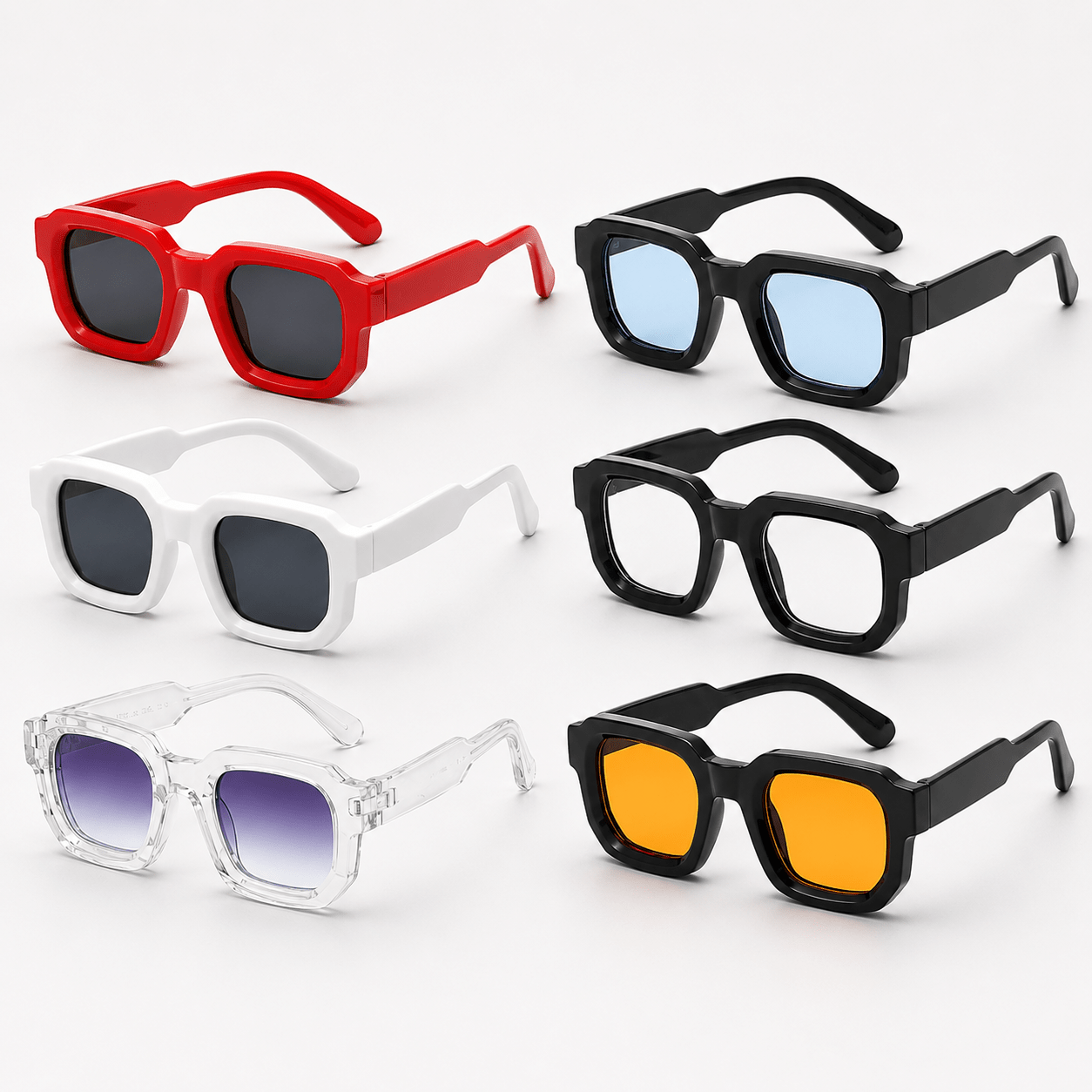 Y2K Rectangle Sunglasses - NomadXplore